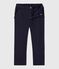 Pantalón infantil de felpa azul SMOKING