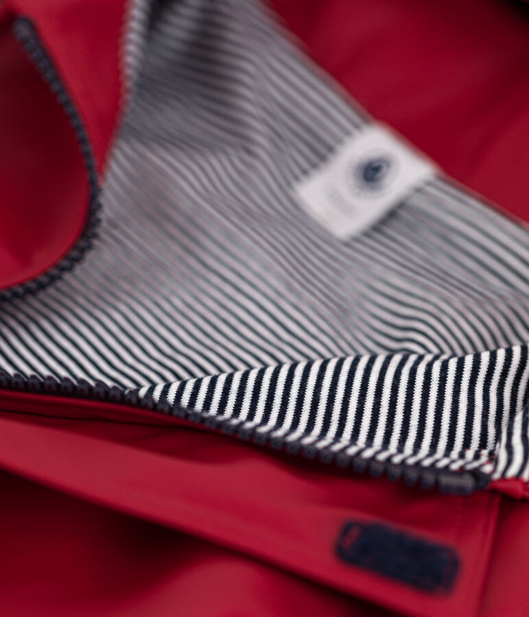 CHUBASQUERO EMBLEM&Aacute;TICO RECICLADO PARA NI&Ntilde;O/NI&Ntilde;A rojo CORRIDA