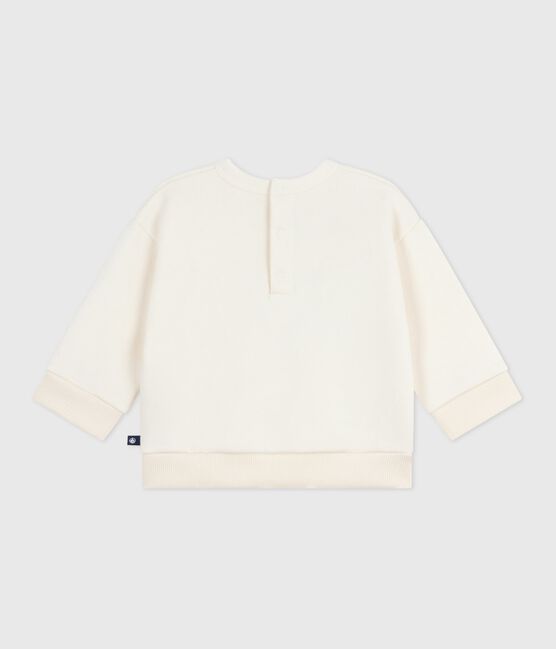 Sudadera de algodón con motivo de corazón para bebé crudo MILK