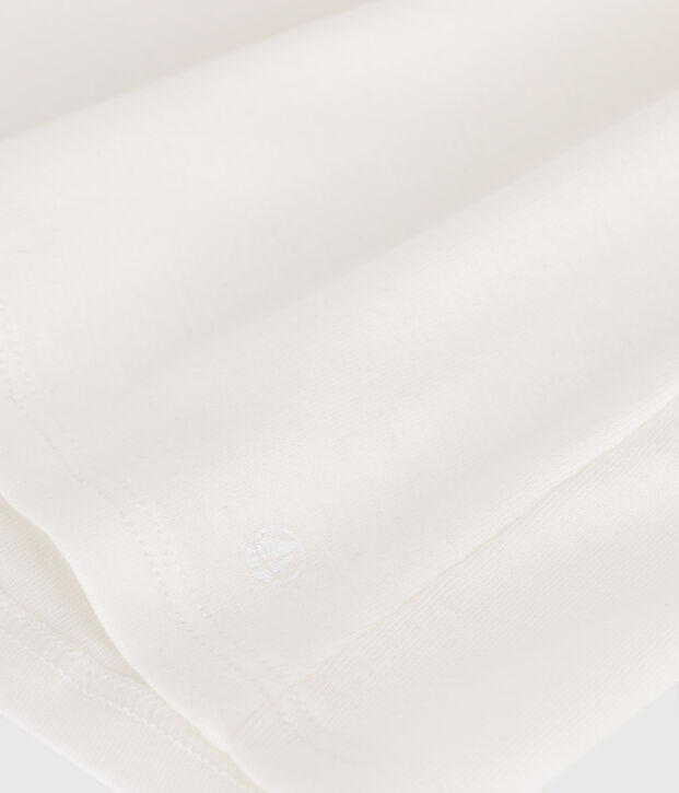 Blusa sin mangas de algod&oacute;n para beb&eacute; blanco