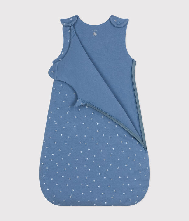Saco de algod&oacute;n TOG 2 para beb&eacute; azul/blanco