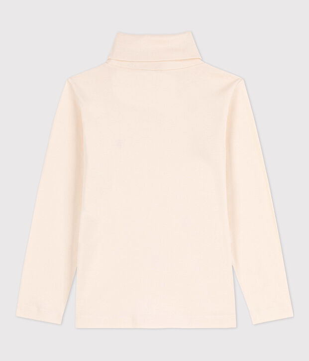 Prenda de cuello cisne de algod&oacute;n de ni&ntilde;a/ni&ntilde;o crudo