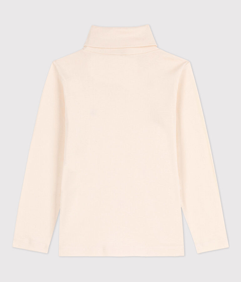 Prenda de cuello cisne de algod&oacute;n de ni&ntilde;a/ni&ntilde;o crudo