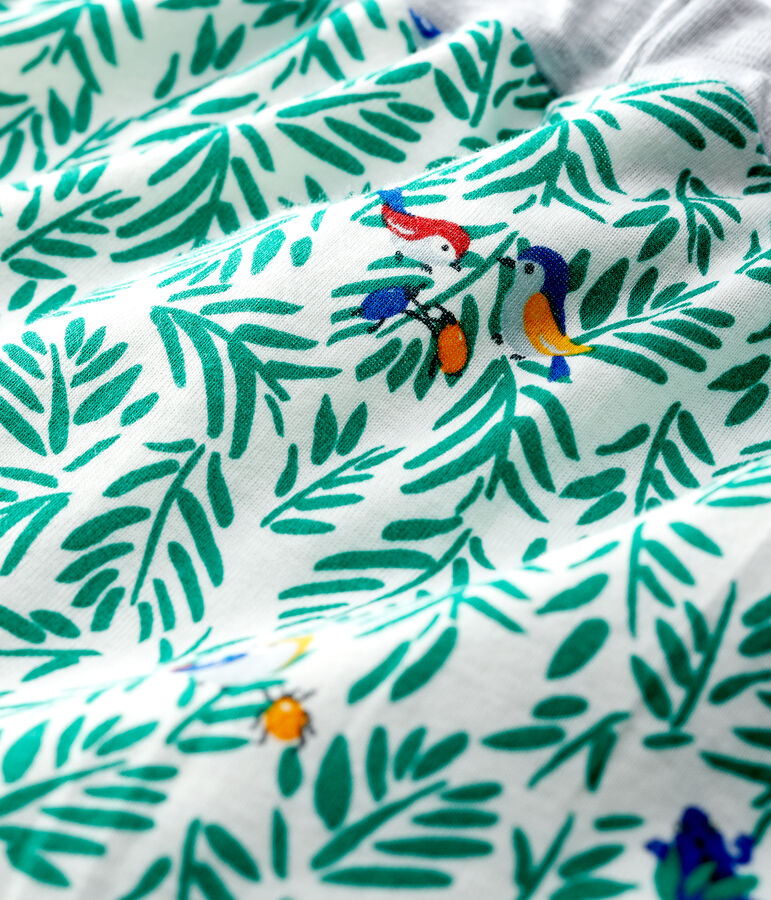 Pantal&oacute;n de canal&eacute; estampado de beb&eacute; ni&ntilde;o blanco/multicolor