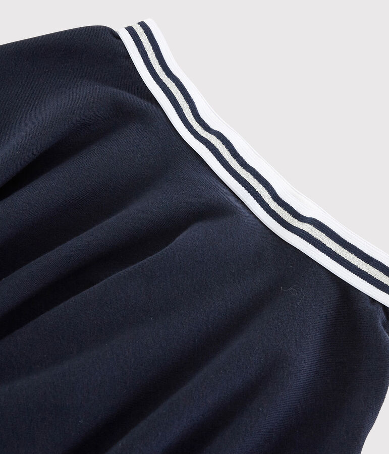 Falda de punto de ni&ntilde;a azul SMOKING