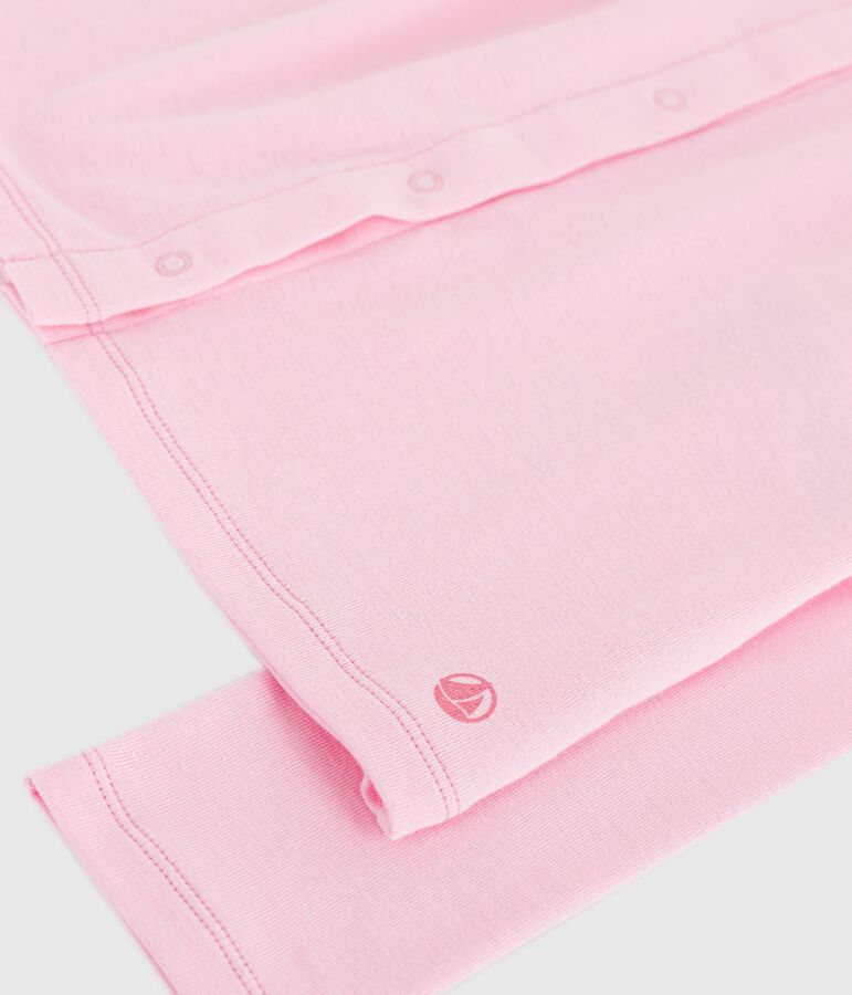 C&aacute;rdigan infantil liso de algod&oacute;n rosa MARQUISE