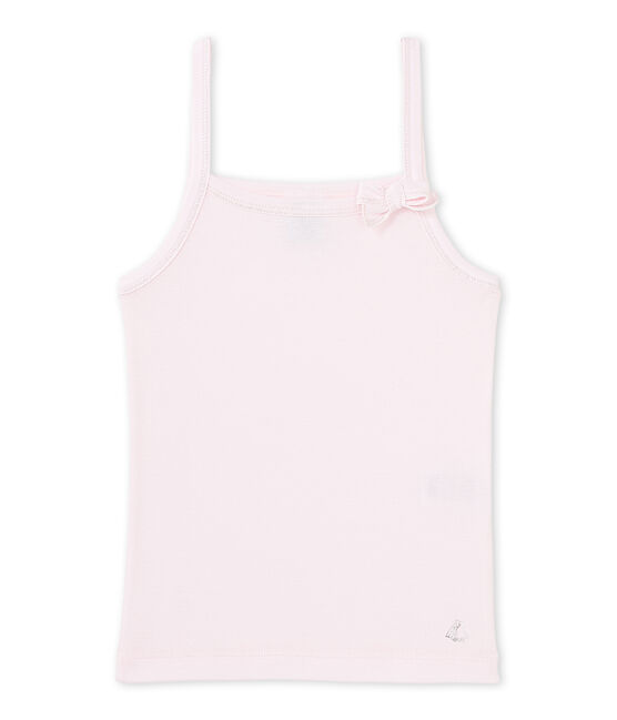 Camiseta sin mangas para niña rosa Vienne