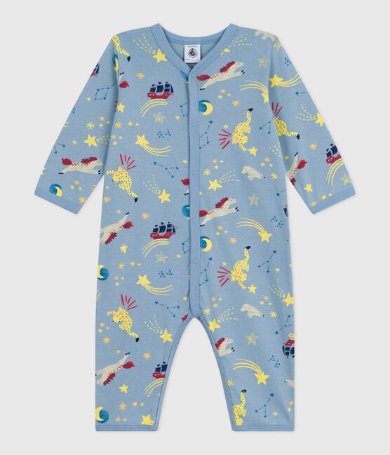 Pijama sin pies de algodón estampado para bebé azul ADRIATIC/ MULTICO
