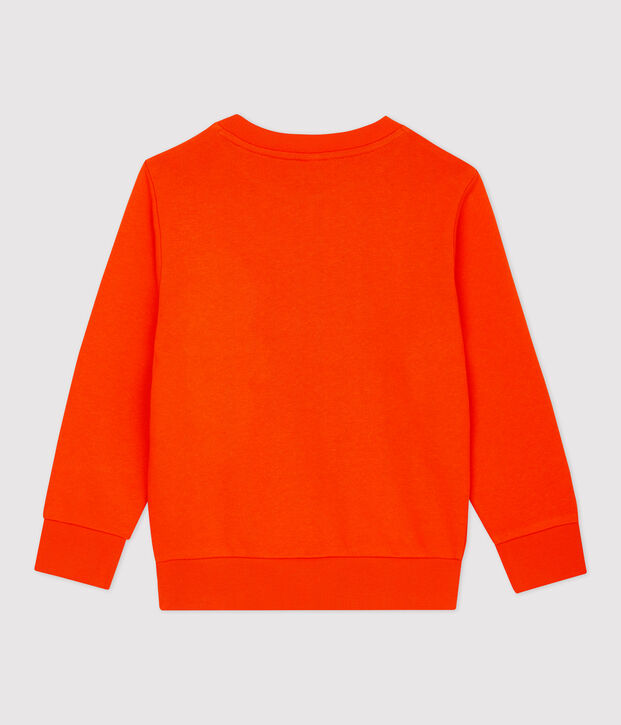 Sudadera de mulet&oacute;n de ni&ntilde;o naranja