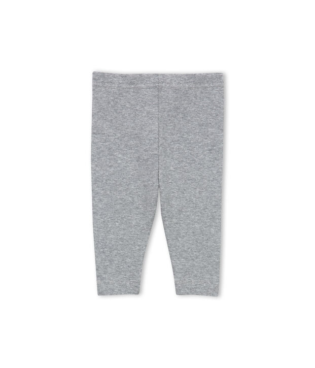 Baby girl plain leggings gris