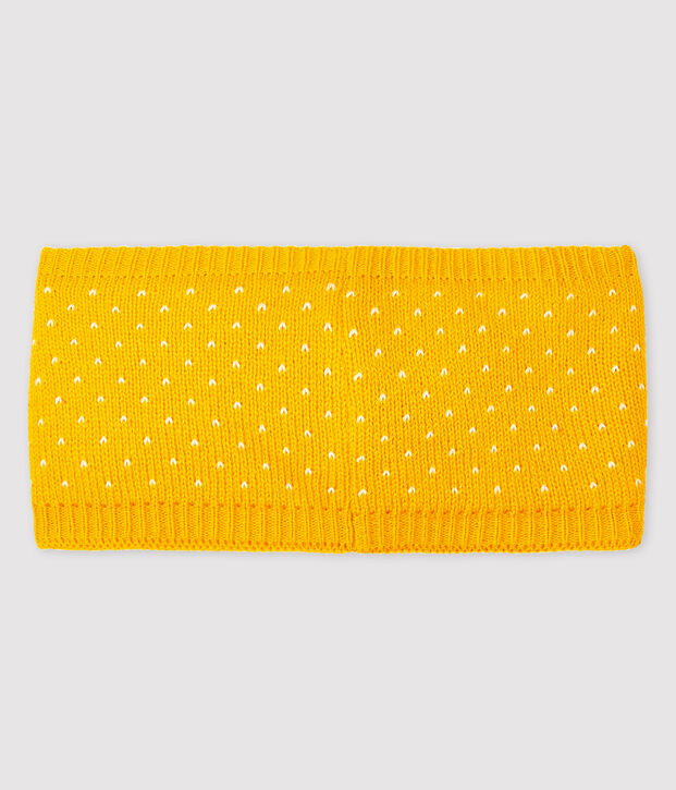 Braga de beb&eacute; con Jacquard amarillo/blanco