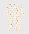 Pijama sin pies de algodón estampado para bebé blanco MARSHMALLOW/blanco MULTICO