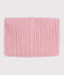 Braga de cuello infantil de punto tricotado con forro polar rosa CHARME