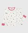 Pijama infantil de algodón con estampado de París blanco MARSHMALLOW/blanco MULTICO