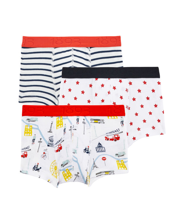 Tr&iacute;o de b&oacute;xers para ni&ntilde;o multicolor