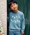 Sudadera de felpa para niño/niña azul BEACH