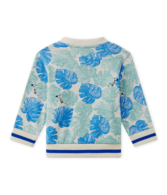 Cárdigan bebé niño estampado gris BELUGA/blanco MULTICO