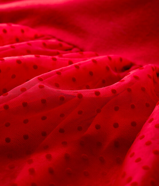 Vestido de manga larga para bebé niña rojo TERKUIT