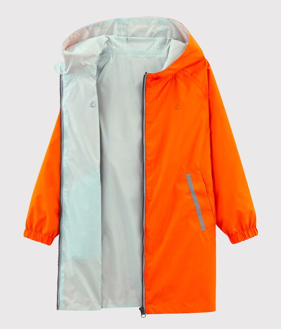 Cortavientos reversible infantil unisex naranja CAROTTE/azul FONTAINE