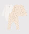 Conjunto de algodón estampado para bebé blanco AVALANCHE/ MULTICO