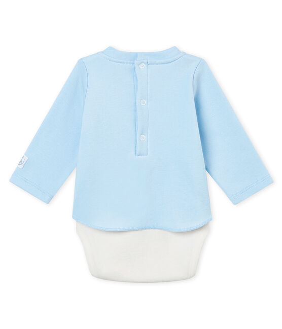 Body camiseta para bebé niño de manga larga azul FRAICHEUR
