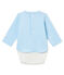 Body camiseta para bebé niño de manga larga azul FRAICHEUR