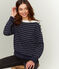 Sudadera de manga larga para mujer azul SMOKING/beige COQUILLE