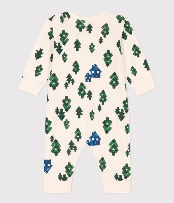 Pijama sin pies de algodón para bebé blanco AVALANCHE/ MULTICO
