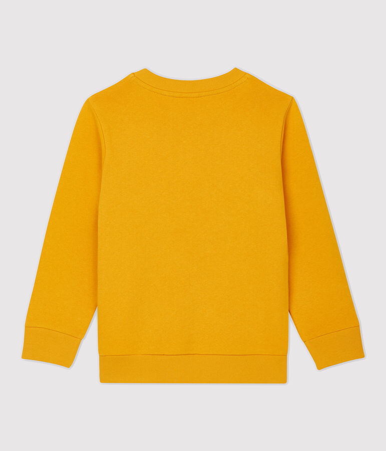 Sudadera de mulet&oacute;n de ni&ntilde;o amarillo