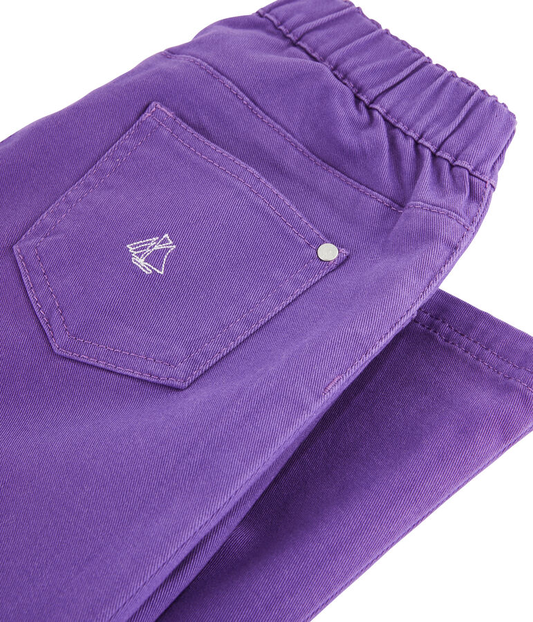 Vaqueros slim el&aacute;sticos de ni&ntilde;a violeta