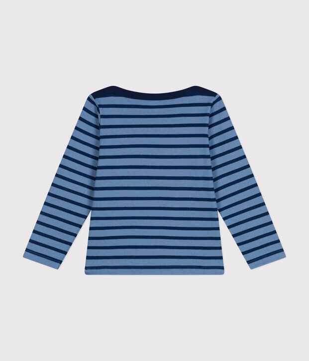 Marinera emblem&aacute;tica de algod&oacute;n para ni&ntilde;o/ni&ntilde;a azul/azul