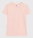 Camiseta LA RECTA de algodón con cuello redondo para mujer
