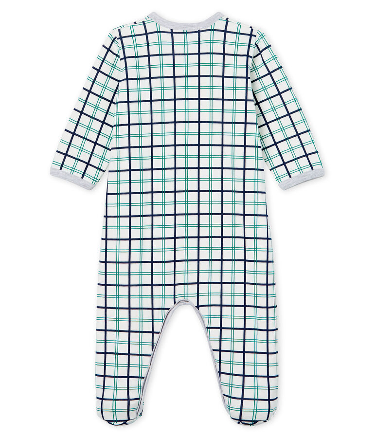 Pijama de t&uacute;bico para beb&eacute; ni&ntilde;o blanco/multicolor