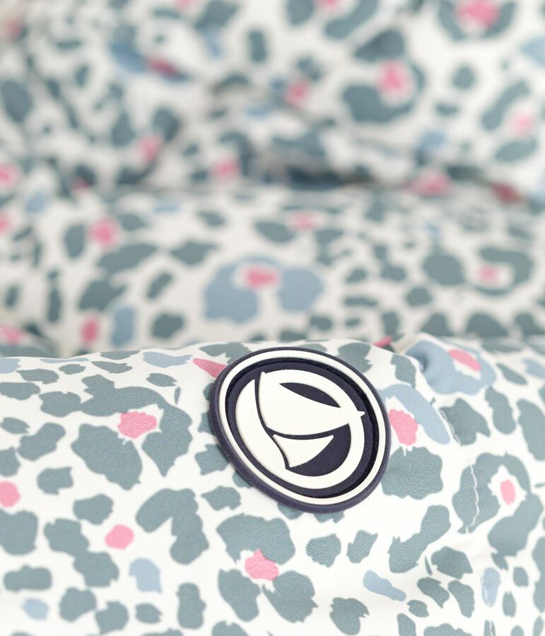 Plum&iacute;fero infantil estampado crudo/multicolor