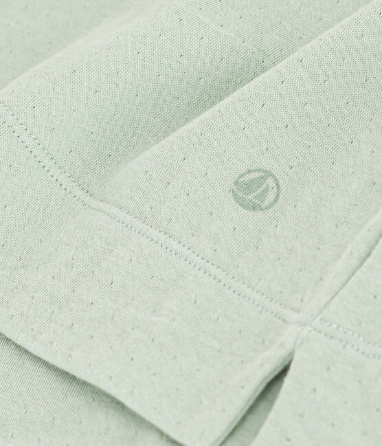 Camiseta la Boxy de algodón de mujer verde HERBIER