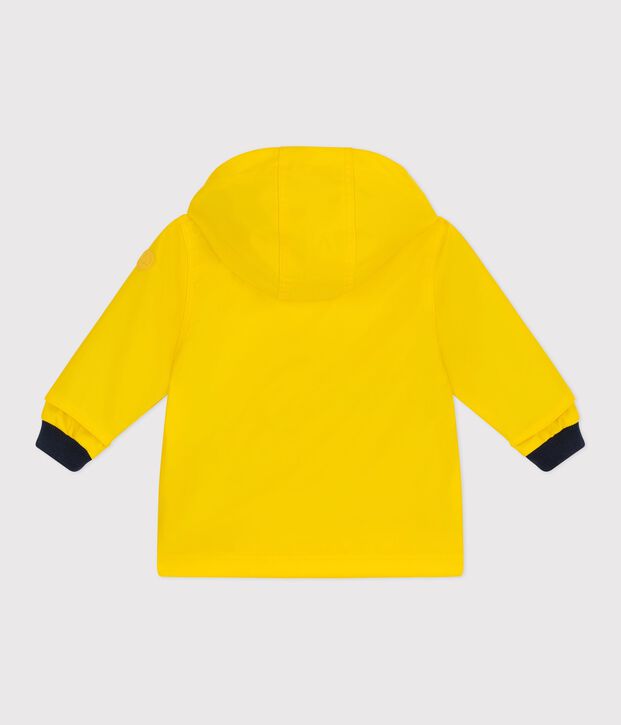 Chubasquero liso ic&oacute;nico para beb&eacute; amarillo