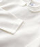 Camiseta de manga larga de algodón de niña blanco MARSHMALLOW