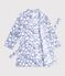Bata polar infantil estampada azul/multicolor