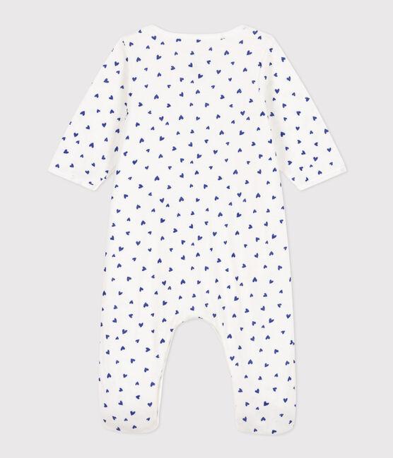 Bodyjama de túbico con corazones blanco MARSHMALLOW/ NEWBLEU