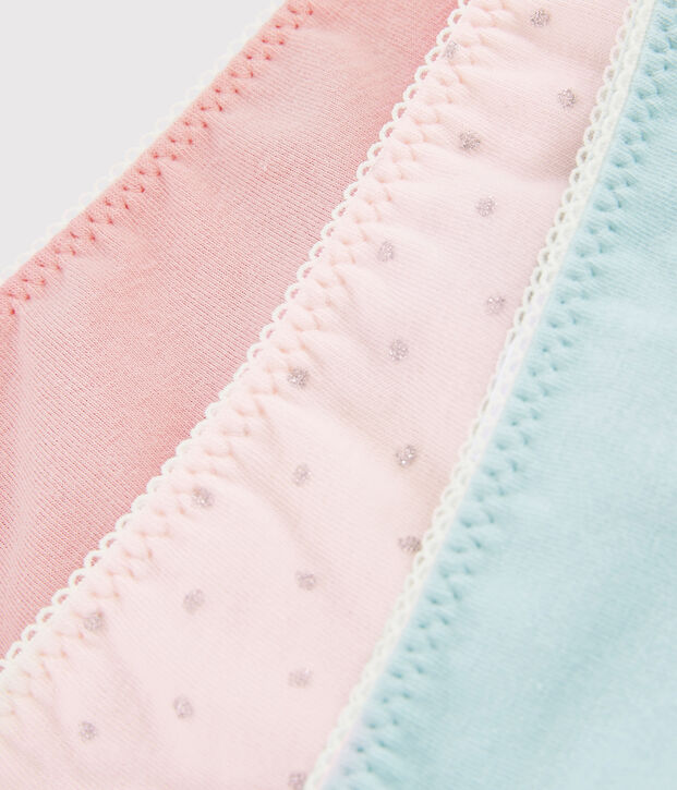 Juego de 3 braguitas con brillo para ni&ntilde;a peque&ntilde;a multicolor