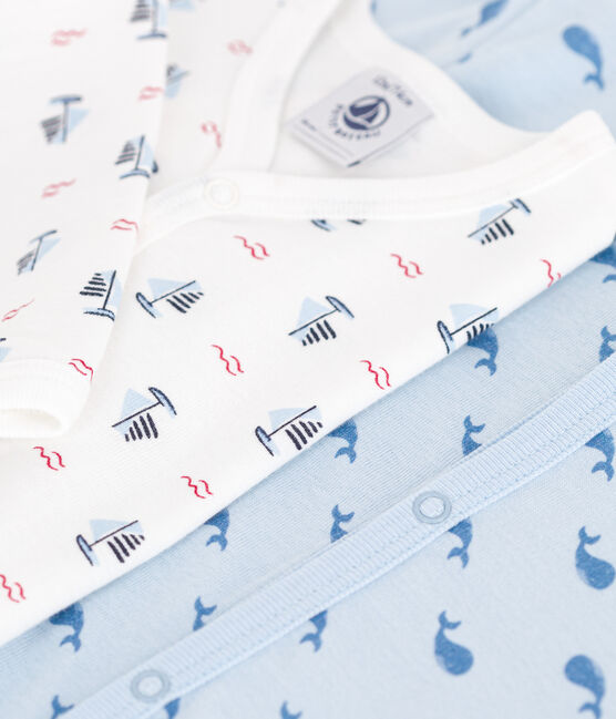 Juego de 2 pijamas de algodón estampado para bebé variante 1