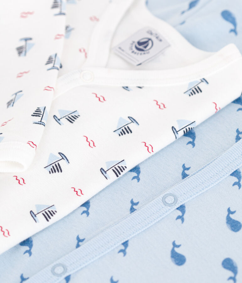 Juego de 2 pijamas de algod&oacute;n estampado para beb&eacute; multicolor