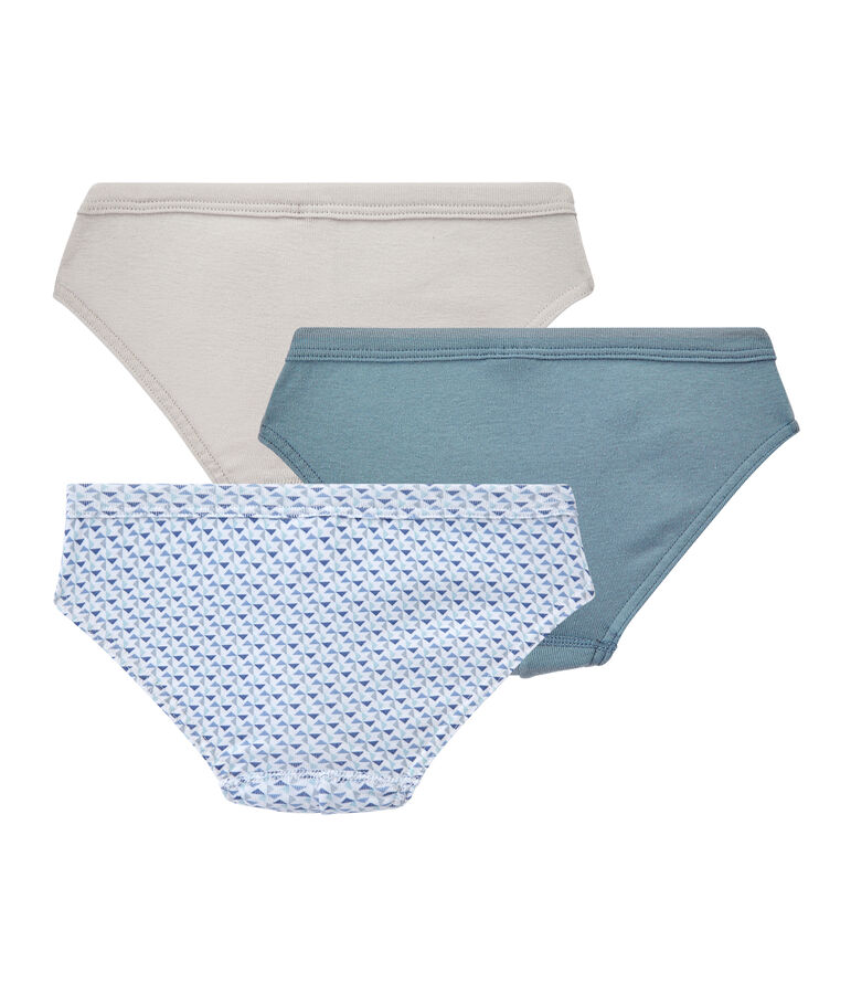 Lot de 3 slips para ni&ntilde;o blanco