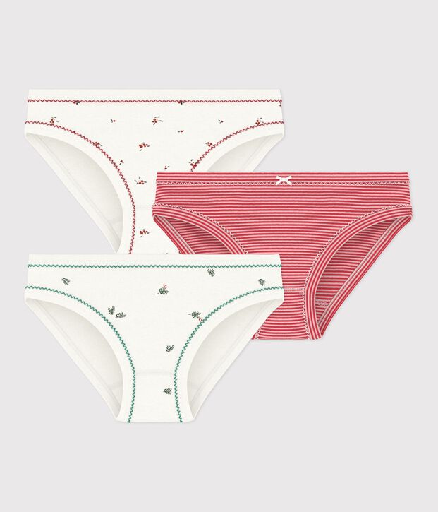 Juego de braguitas infantiles de algod&oacute;n estampado multicolor