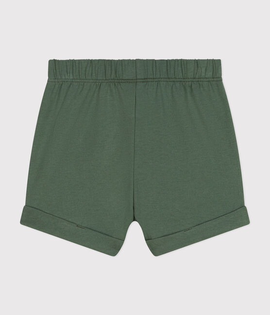 Pantalón corto de jersey ligero de bebé verde CROCO