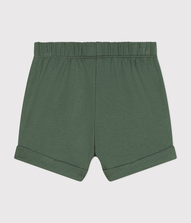 Pantal&oacute;n corto de jersey ligero de beb&eacute; verde