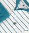 Conjunto de dos piezas de algodón con camiseta a rayas y pantalón corto liso para bebé verde MARSHMALLOW/ DRAGONFLY