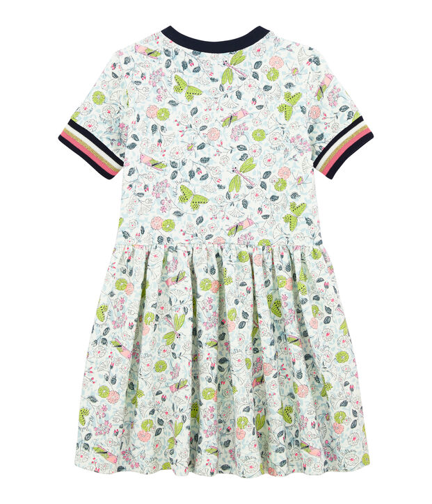 Vestido de ni&ntilde;a blanco/multicolor