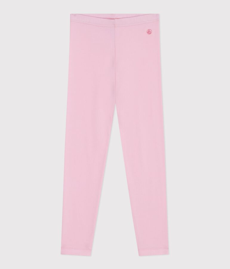 Leggings infantiles de algod&oacute;n liso rosa MARQUISE