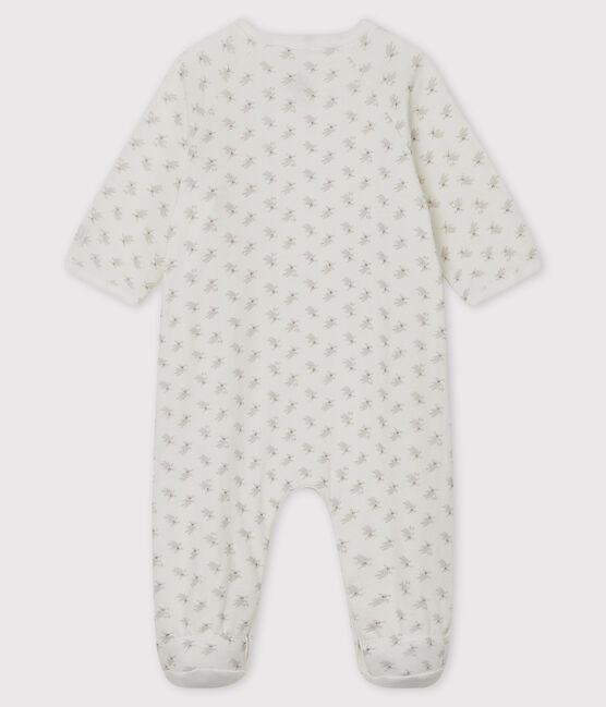 Pijama de túbico de conejo para bebé blanco MARSHMALLOW/blanco MULTICO